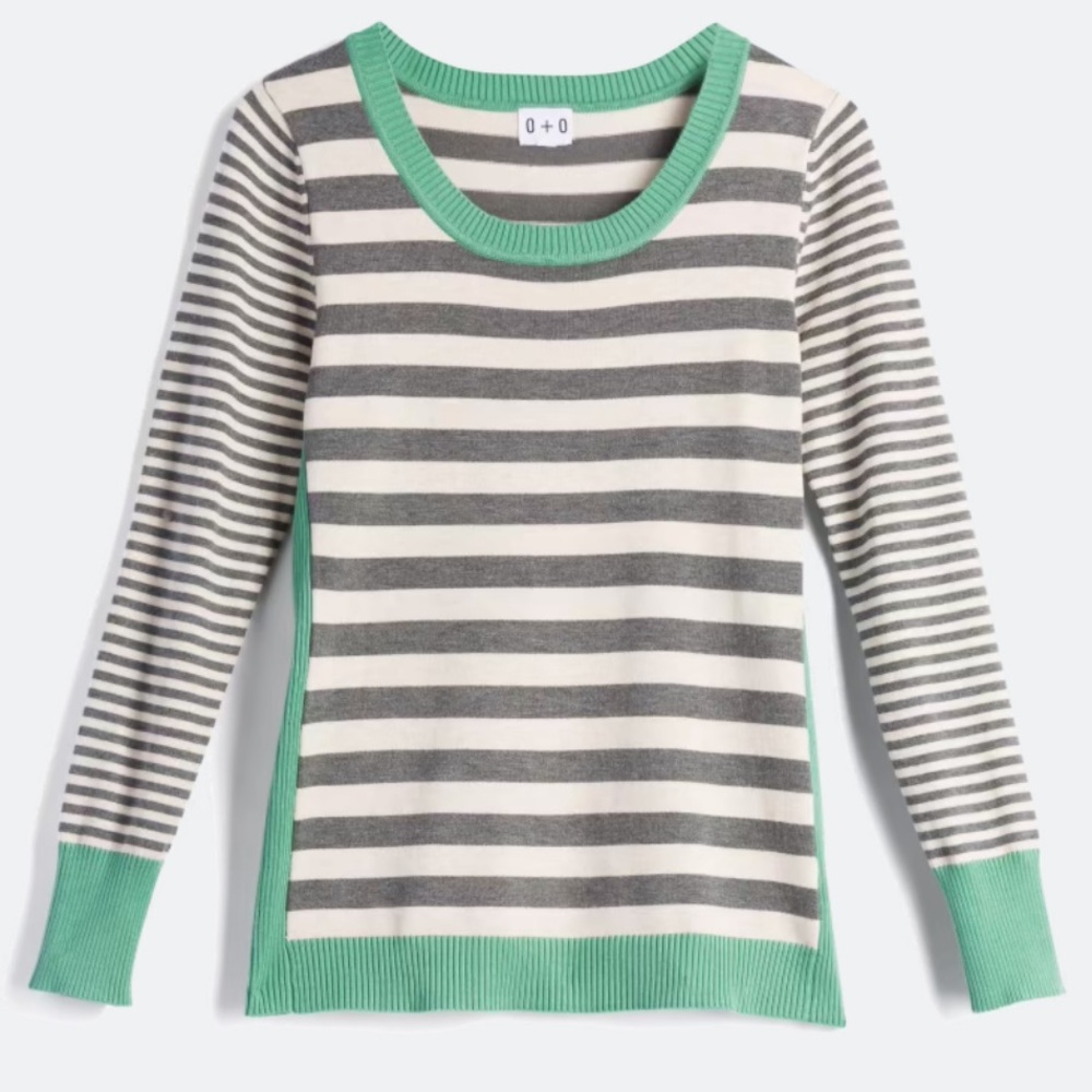 Size S - Olive+Oak - striped sweater
